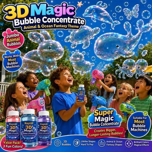 Keptdi® Super 3D Magic Bubble Concentrate —— Animal & Ocean Fantasy Theme