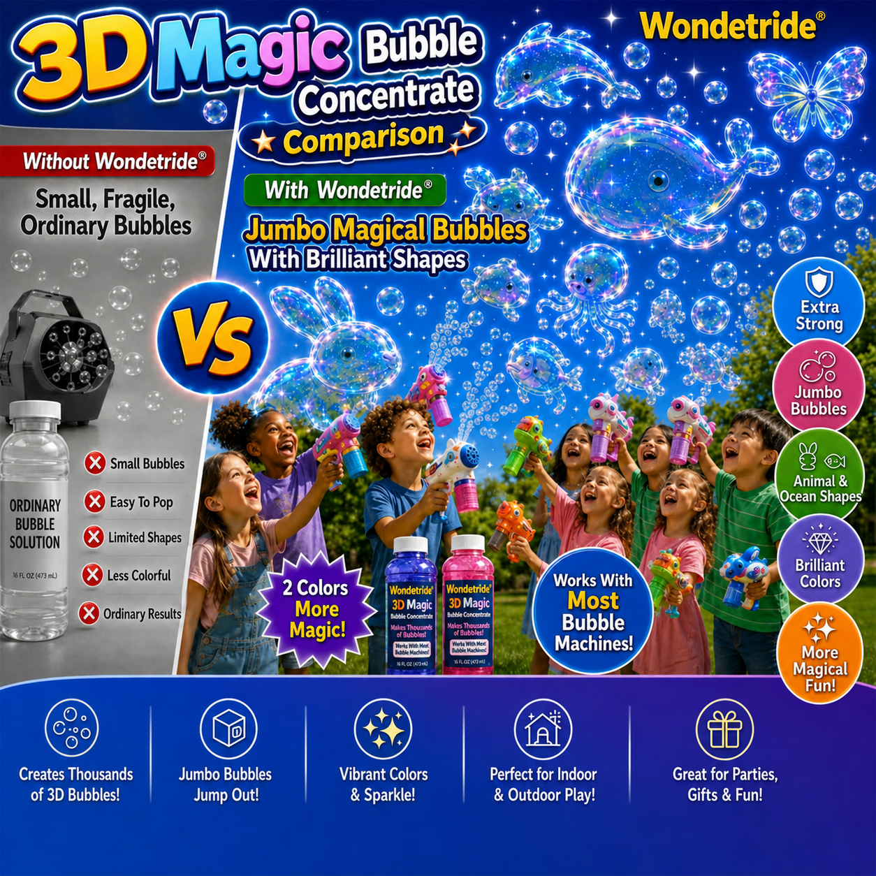 Keptdi® Super 3D Magic Bubble Concentrate —— Animal & Ocean Fantasy Theme