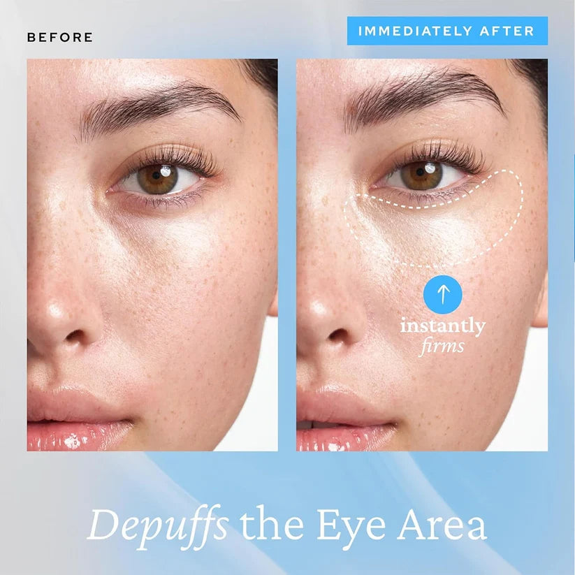 Cooling Eye Gel with Ceramic Tip | Caffeine, Niacinamide & Hyaluronic Acid Depuff Under Eye Treatment
